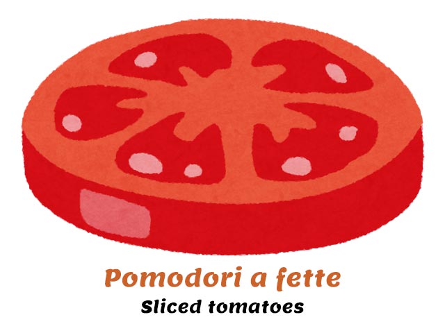 tomato in italian - pomodori a fette