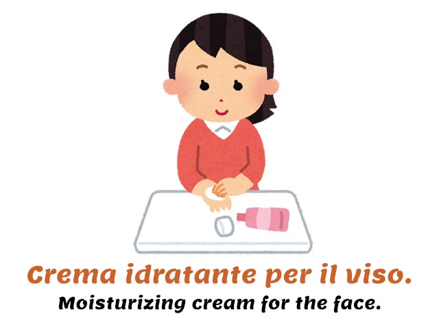 difference between volto faccia viso - crema idratante