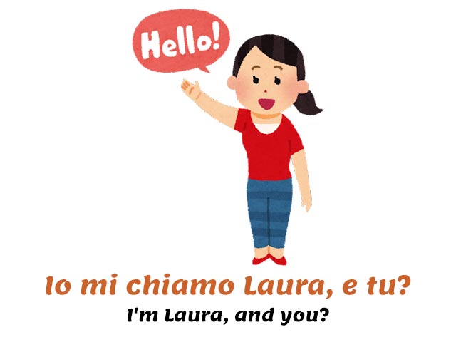 introduce yourself in italian - io mi chiamo laura