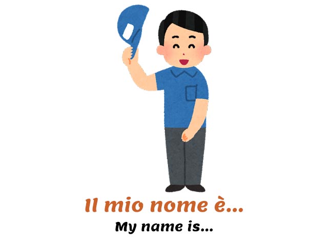 introduce yourself in italian - my name is...