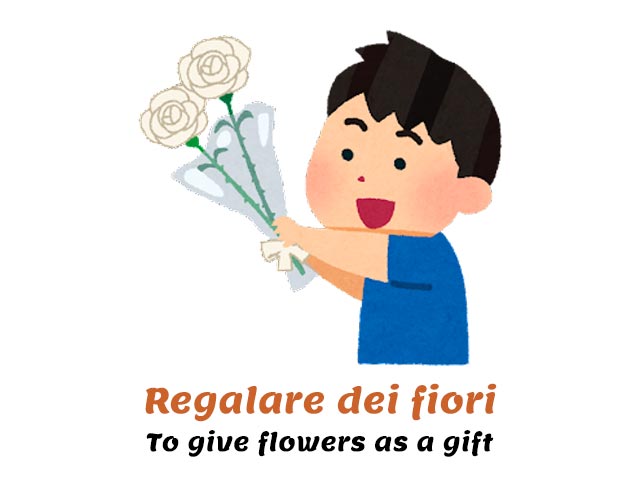 gift in italian - regalare dei fiori