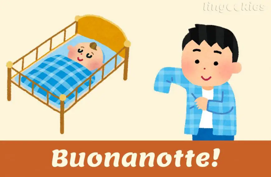 BUONANOTTE meaning and pronunciation in Italian