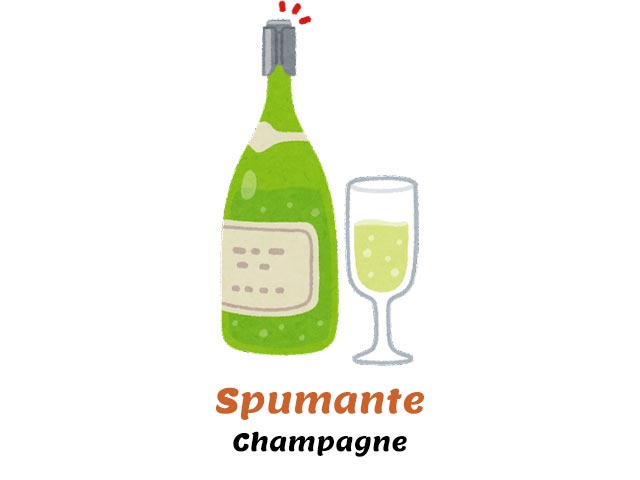 green bottle of champagne, spumante