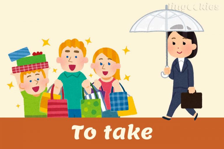 Verbo take in inglese Lingookies