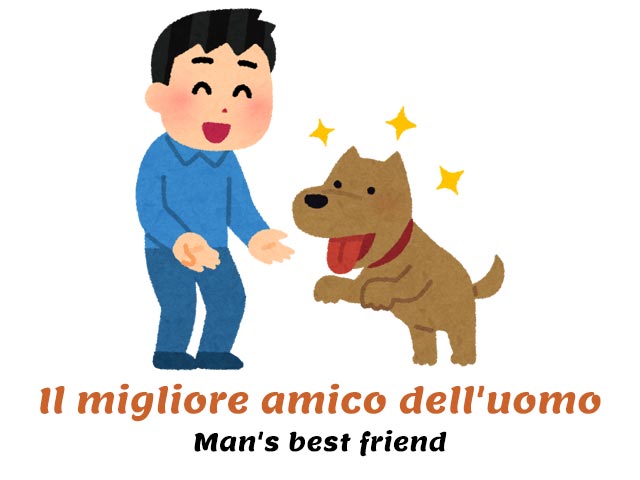 dogs are man's best friend in italian