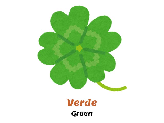 green clover - how do you say green in italian