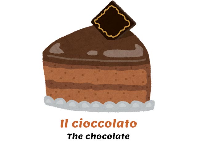 sachertorte, chocolate cake . how do you say chocolate in italian