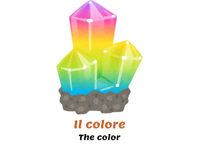 colored crystal - italian feminine nouns