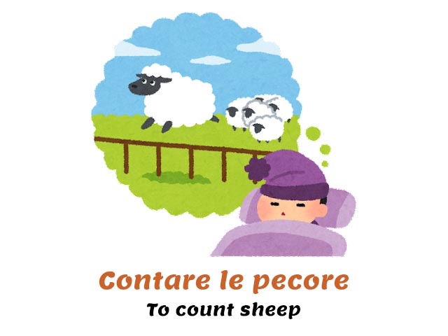 girl counting sheep to fall asleep