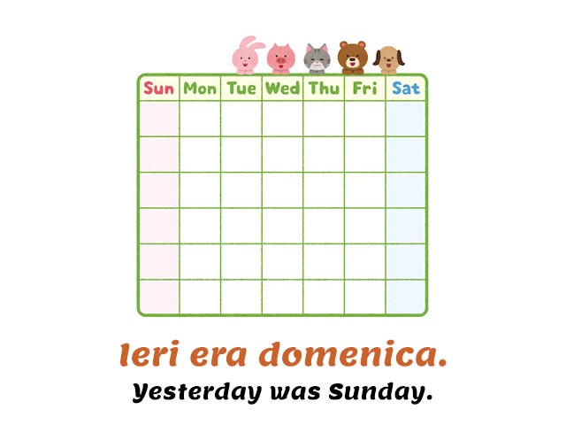 monthly calendar with animals