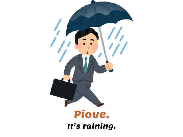 How To Say Raining In Italian