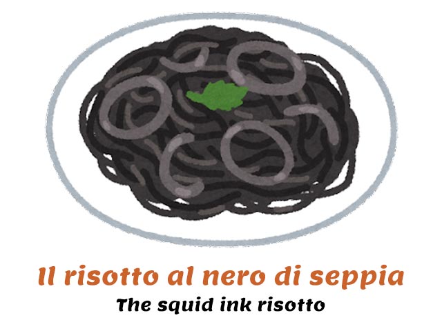 dish of squid ink spaghetti