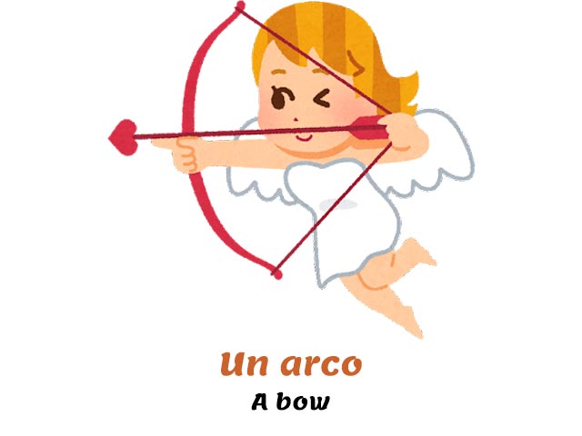 female cupid aiming to shoot an arrow