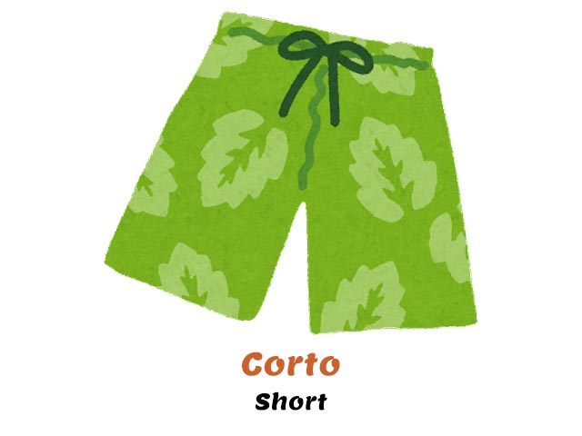 a pair of green shorts with a print of leaves