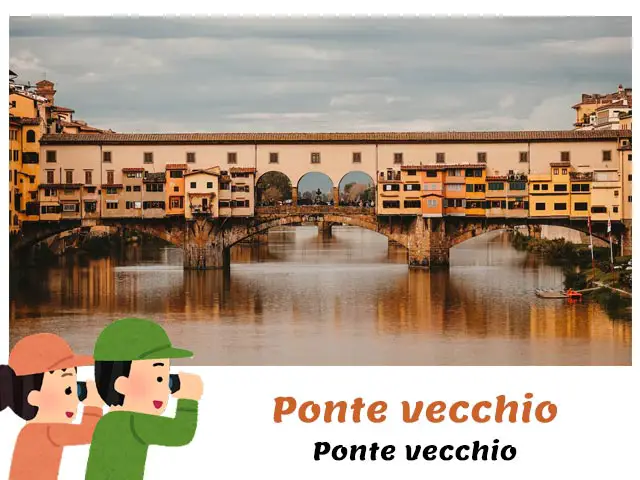 view of ponte vecchio in florence