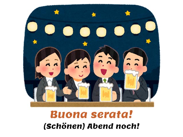 Leute, die am Abend Bier trinken