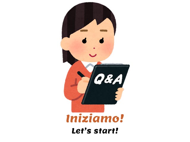 let's start! - woman writing on a q&a blocknote - how to use sembra in italian and how is it pronounced?