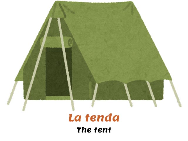 green camping tent