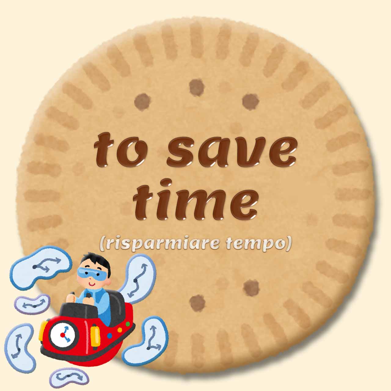 lingookie 9 - to save time in italian - risparmiare tempo in inglese