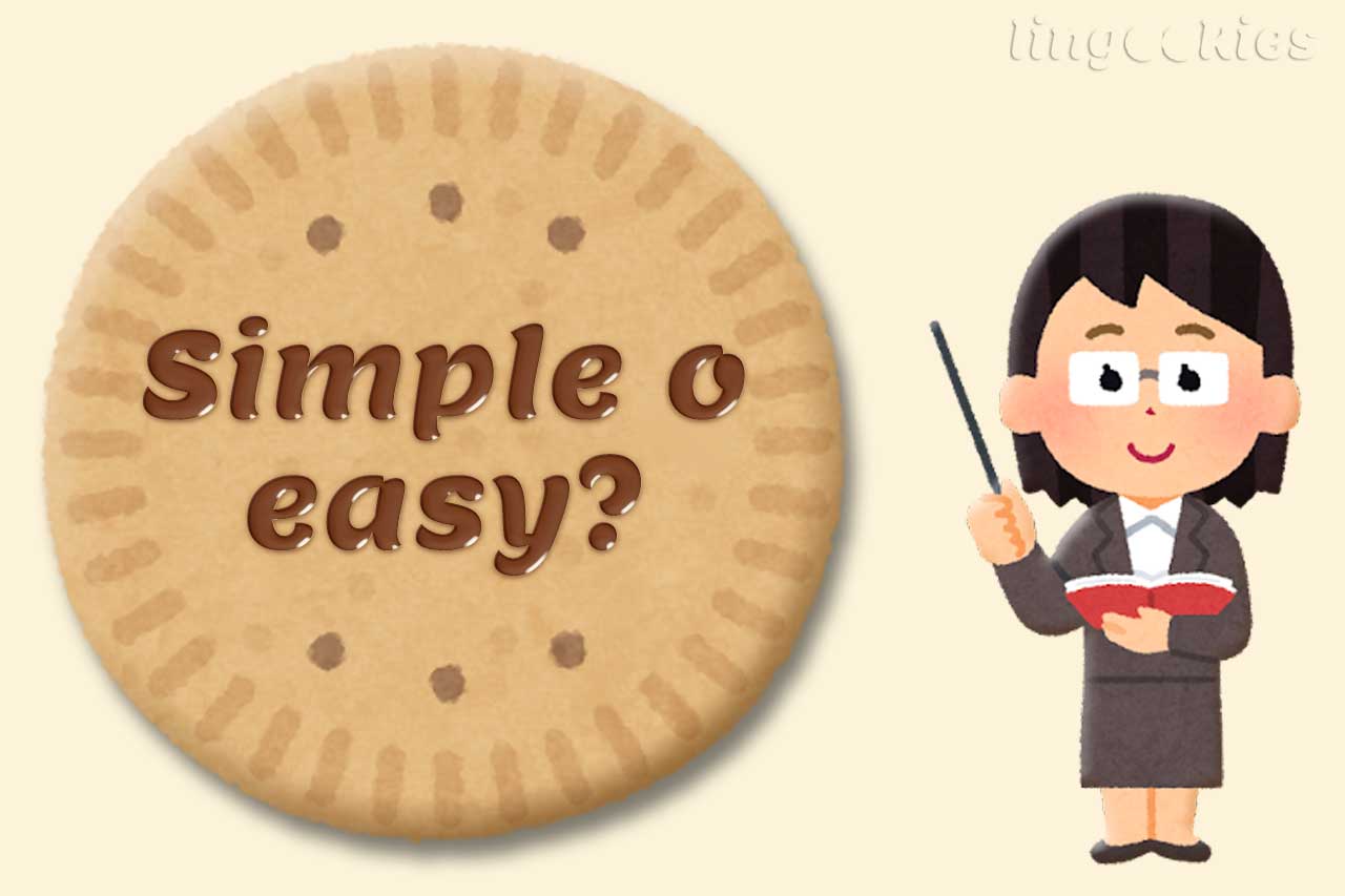 differenza tra simple e easy in inglese