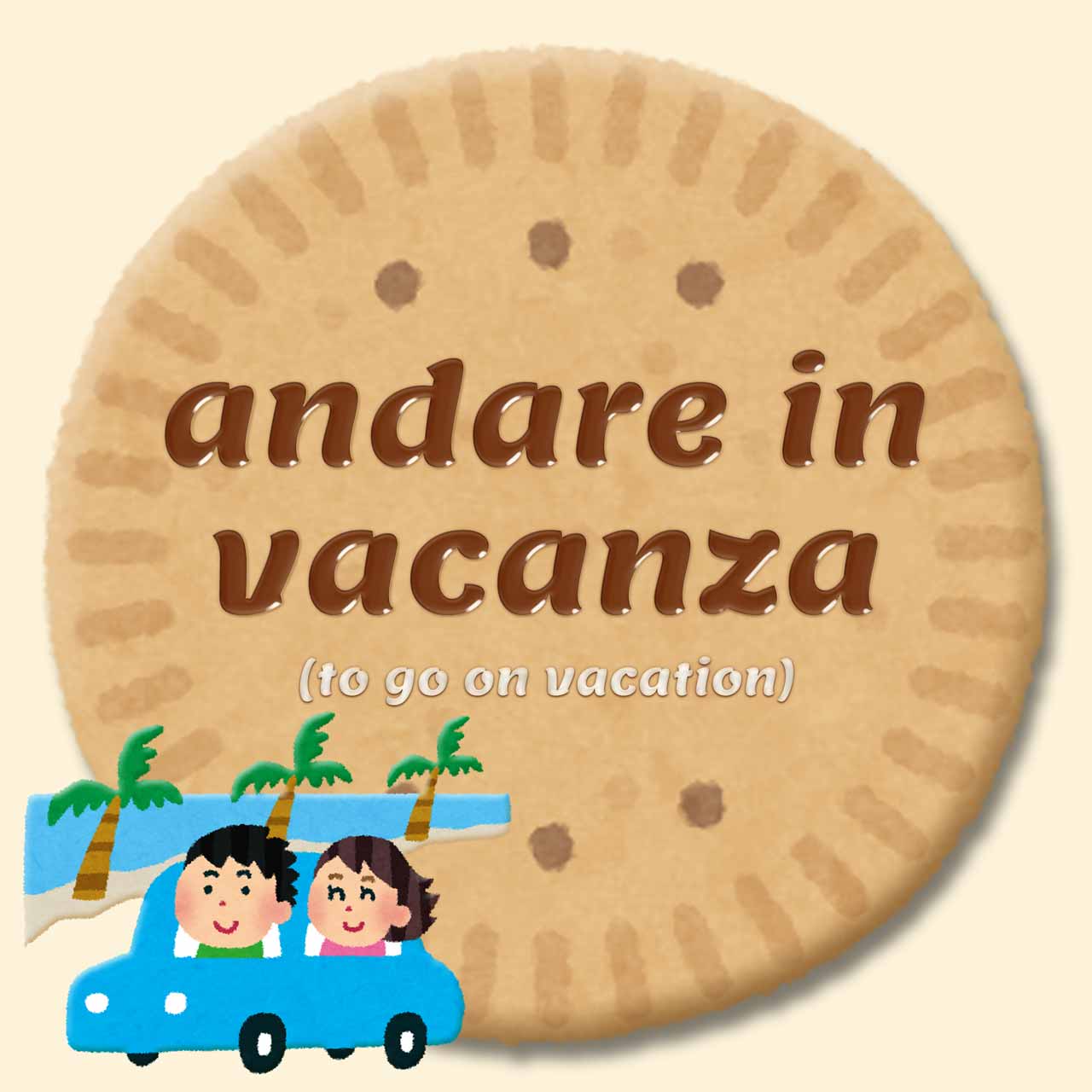 lingookie 40 - to go on vacation in italian - andare in vacanza in inglese